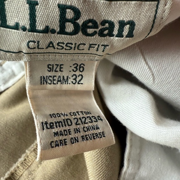 L.L. Bean land size 36 x 32 Chino khaki dress. - Picture 2 of 5